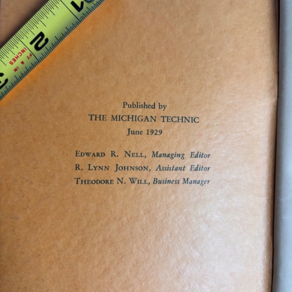 Michigan Engineer's Songs (1929) Book - Picture 3 of 13